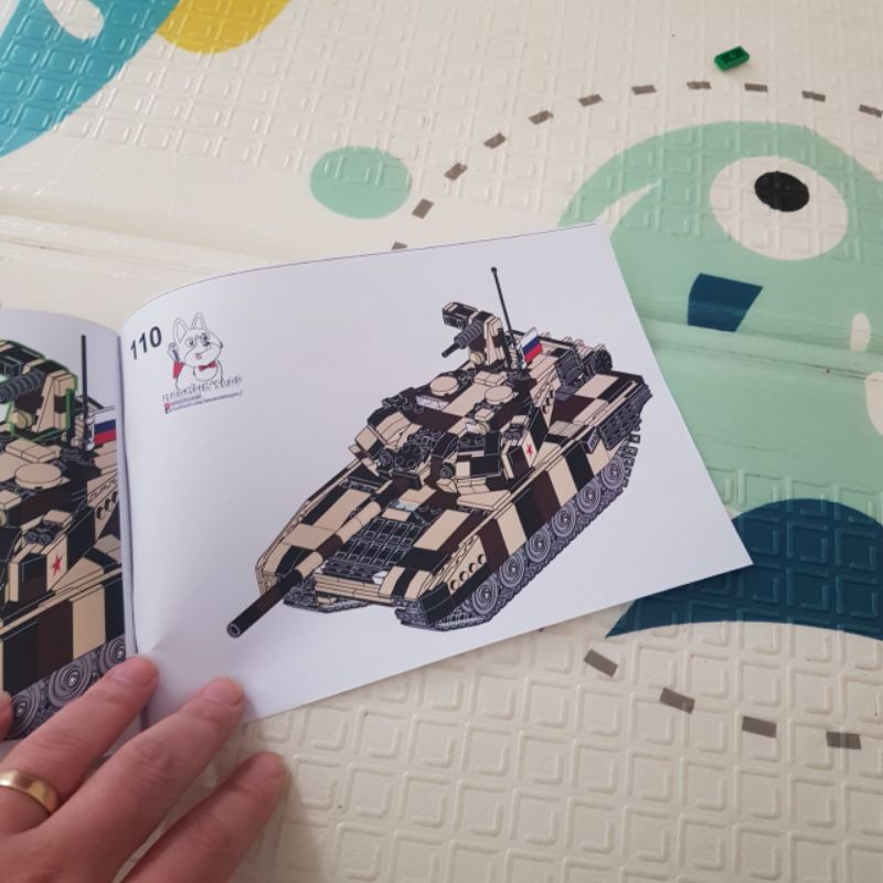 Hàng việt nam thiết kế - Mua lẻ rẻ hơn tại kuken_shop - No.000048 - lego tank T90MS Camo vàng cát.
