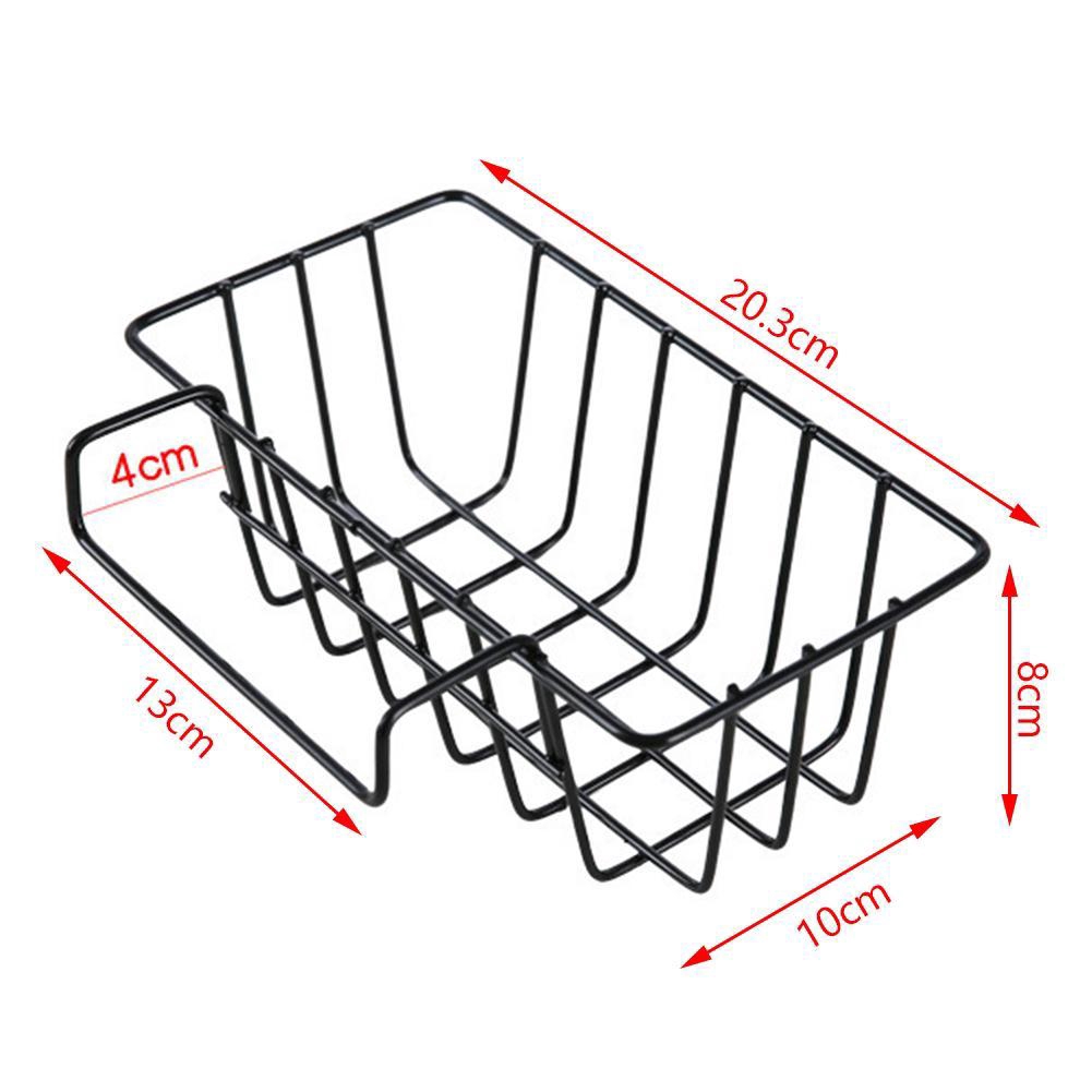 Giá đỡ hong khô mút rửa chén dĩa bằng sắt không gỉ gắn bồn rửa bếp tiện dụng