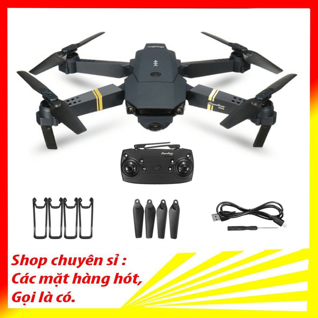 Flycam E58 Thế Hệ 2020,Máy Bay Điều Khiển, Camera WIFI FPV 4K HD, Tích Hợp Giữ Độ Cao, Chế Độ Không Đầu RC RTF Drone