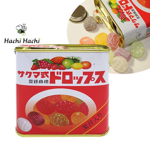 Kẹo trái cây Sakuma's Drops 75g (Hộp thiếc) Hachi Hachi Japan Shop