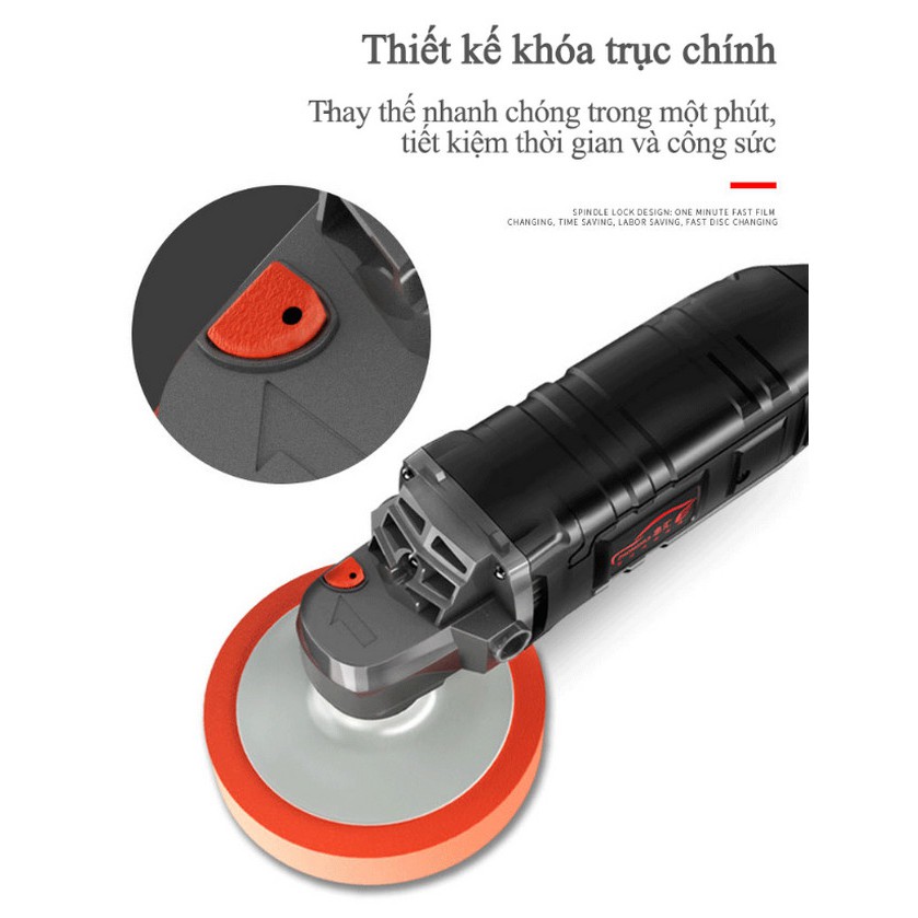 Máy đánh bóng cấp công nghiệp, Đánh bóng / tẩy sáp / tráng men, 7 tốc độ, đánh bóng đều - Home and Garden