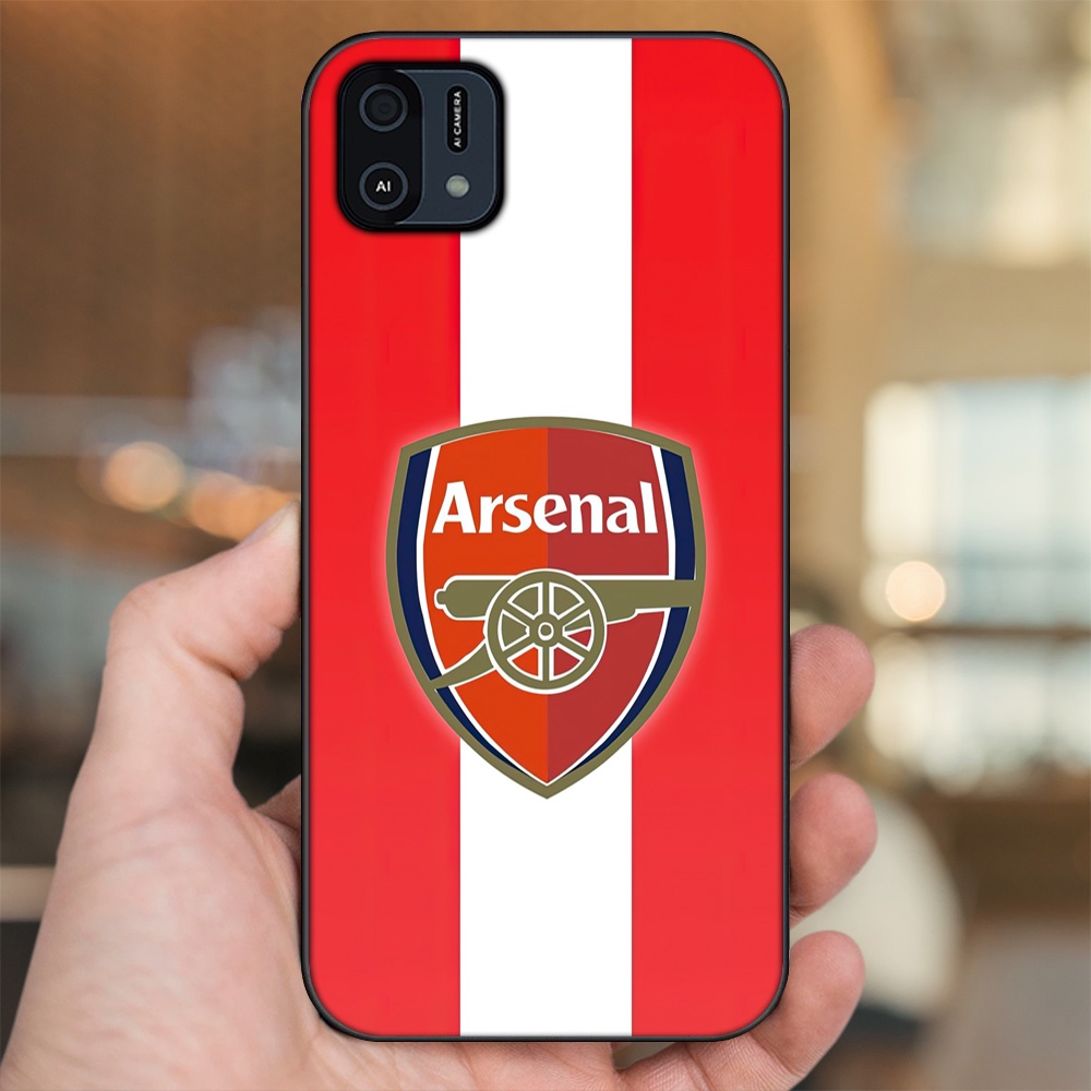 Ốp lưng Oppo A16K viền đen in hình Arsenal FC