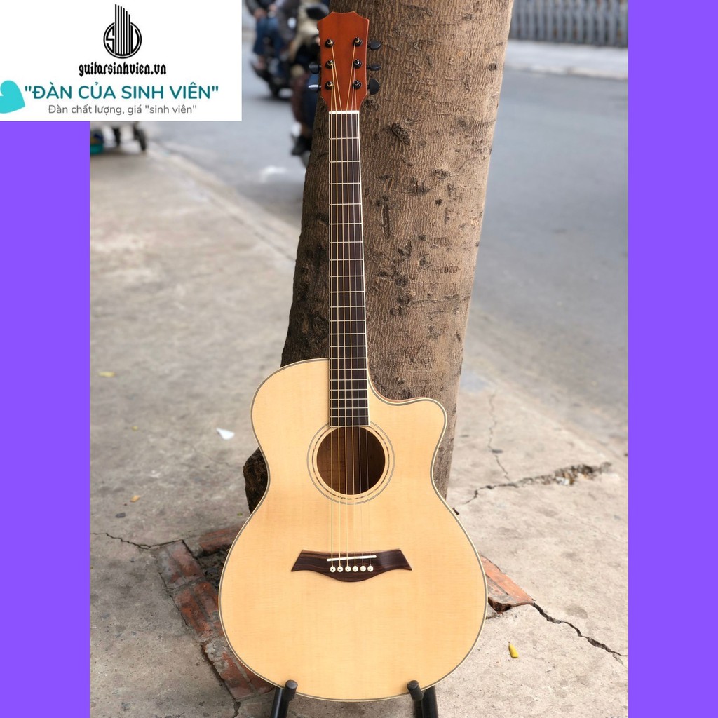 Guitar Sinh Viên Sài Gòn SV-A4 gỗ hồng đào kĩ cao cấp _ mua đàn guitar giá xưởng_ guitarsinhvien.vn