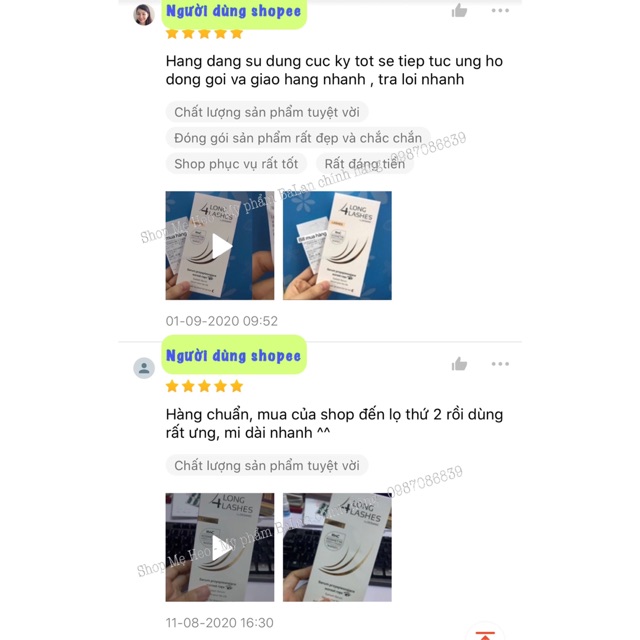  Dưỡng mi Long4Lashes chăm sóc & nuôi dưỡng lông mi chắc khoẻ, mọc dài & dày | BigBuy360 - bigbuy360.vn