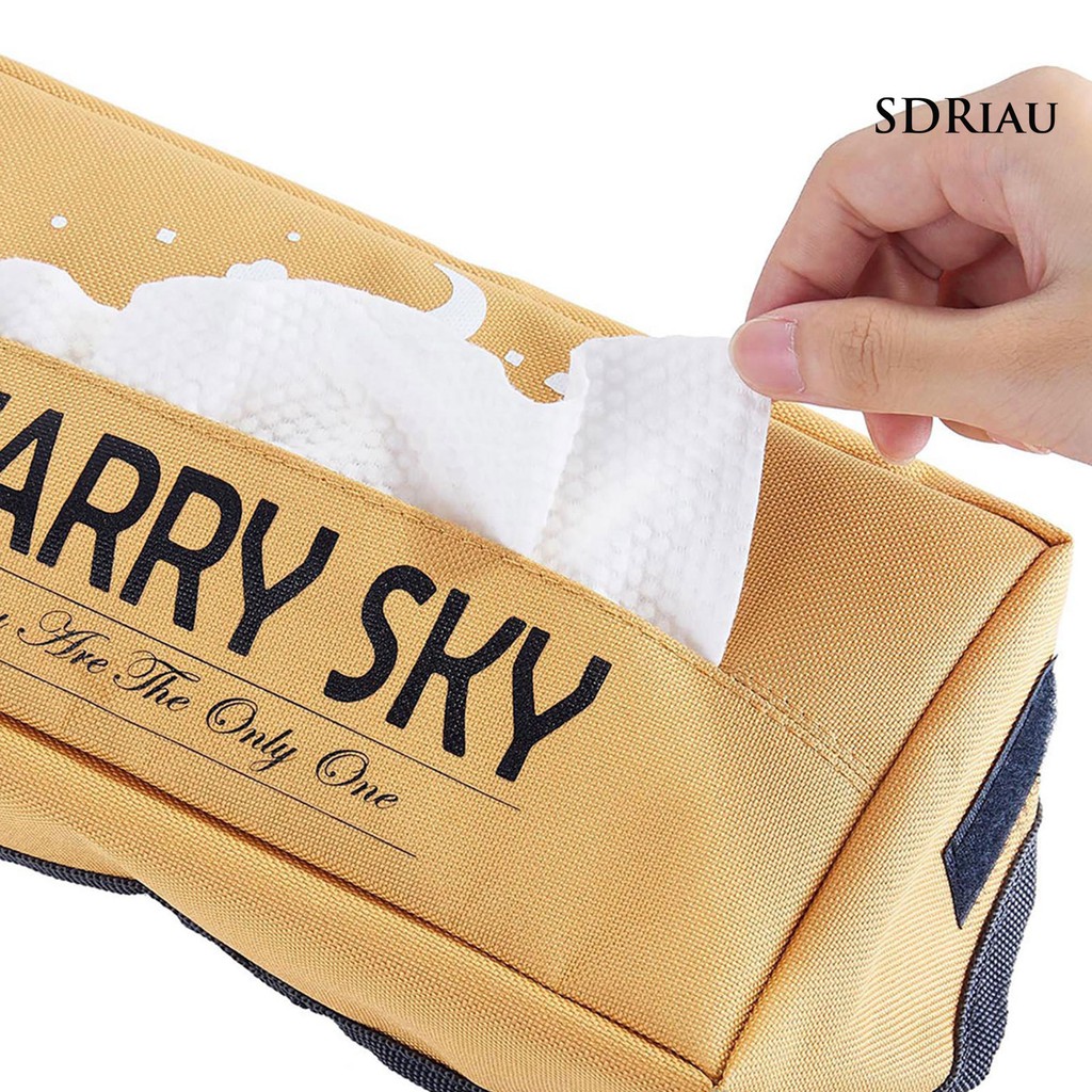 Túi Đựng Khăn Giấy Treo Sau Ghế Xe Hơi Tiện Dụng