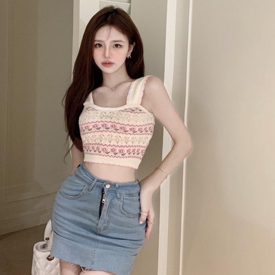 Áo Yếm Dệt Kim Hoa / 【ZHELIHANGFEI】