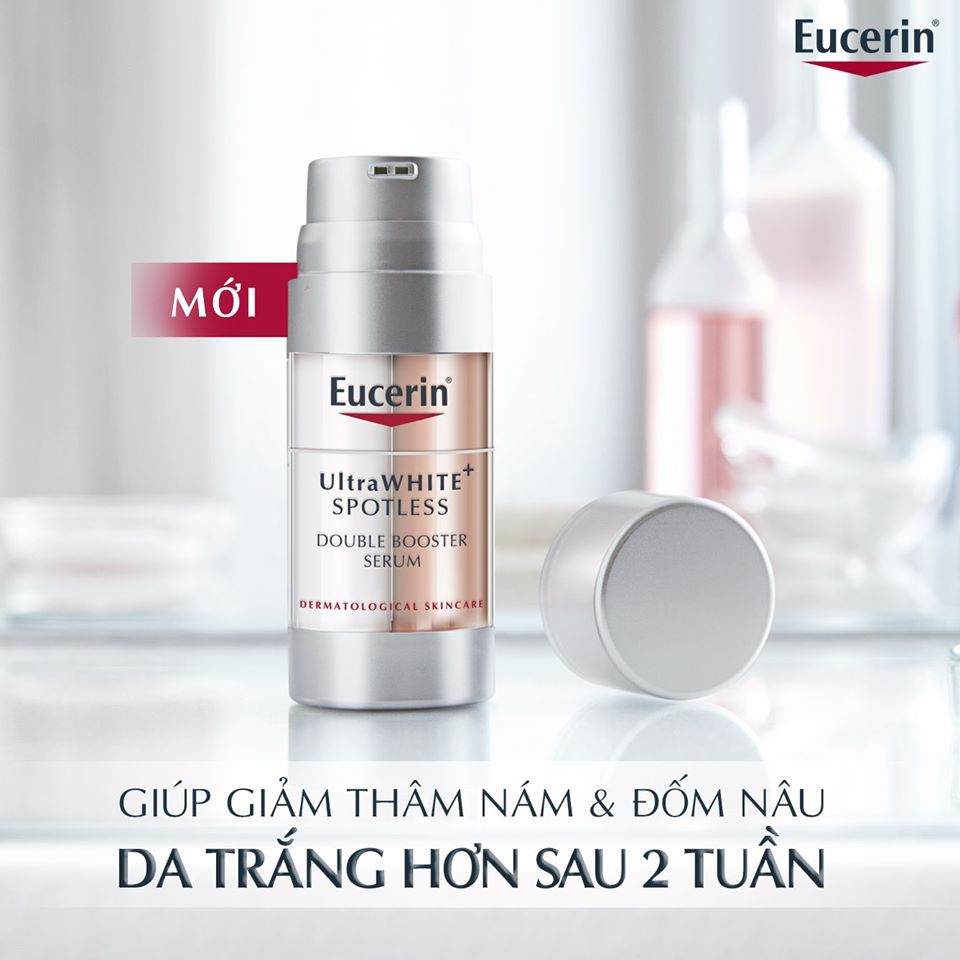 Serum Giảm Thâm Nám Eucerin UltraWHITE+ Spotless Double Booster Serum 30ml 2in1 -Tinh Chất Dưỡng Trắng Da