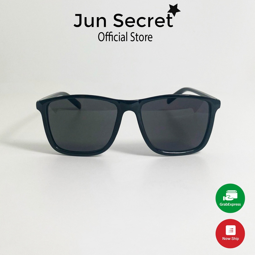Kính mát nam nữ gọng nhựa cao cấp Jun Secret kiểu kính đơn giản sang trọng thời trang, tròng chống tia UV JSTAYDEN