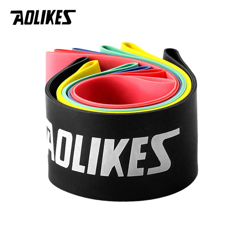 Dây Kháng Lực Mini Band Aolikes Chính Hãng Tập Chân Mông, Bộ 6 Dây Có Bán Lẻ - HcSport68