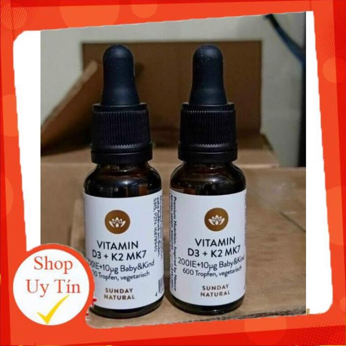 [ CHÍNH HÃNG ] Vitamin D3K2 bổ sung vittamin D3 K2 Sunday Natural Đức