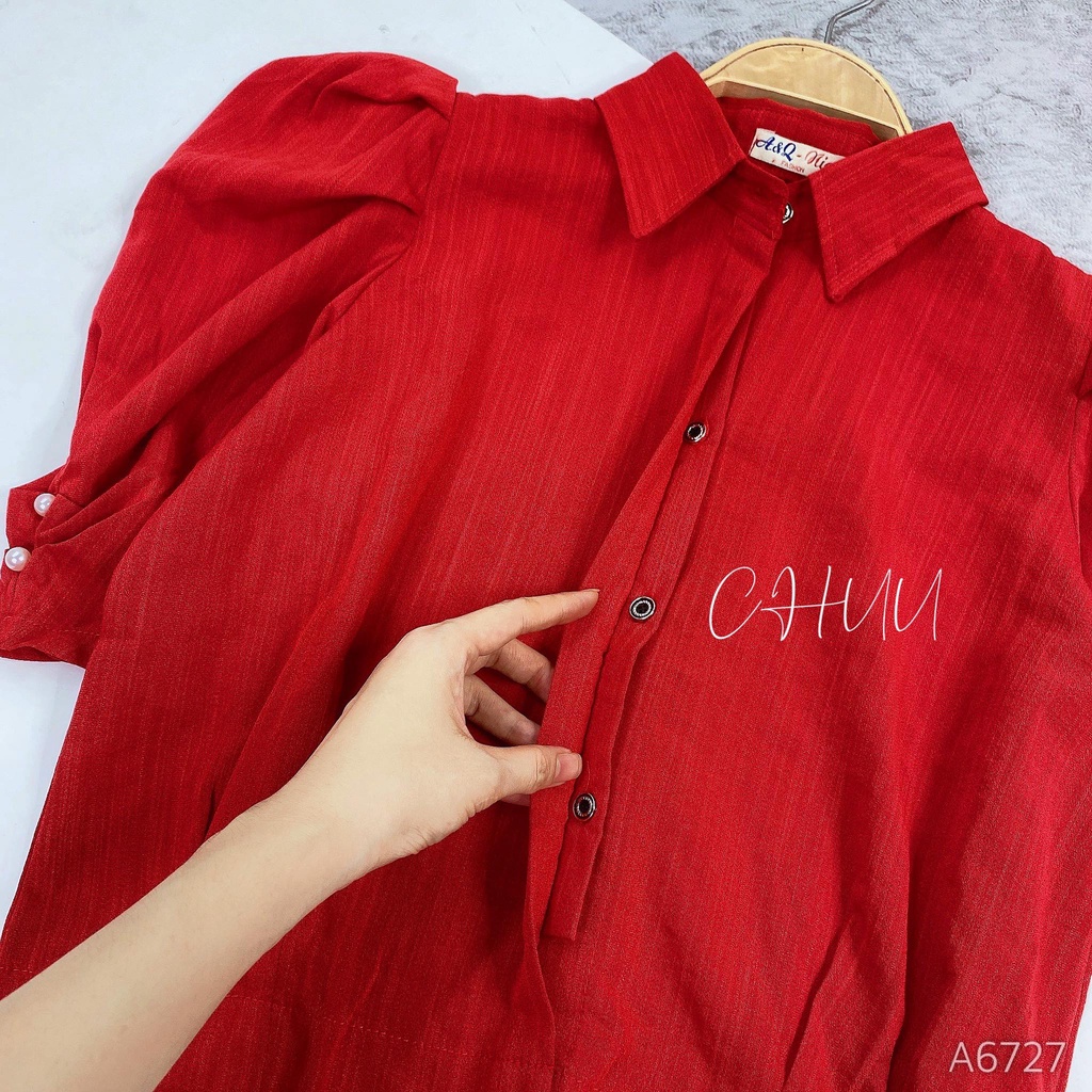 Áo sơ mi kiểu tay phồng dáng lửng CHUU A6727 | BigBuy360 - bigbuy360.vn