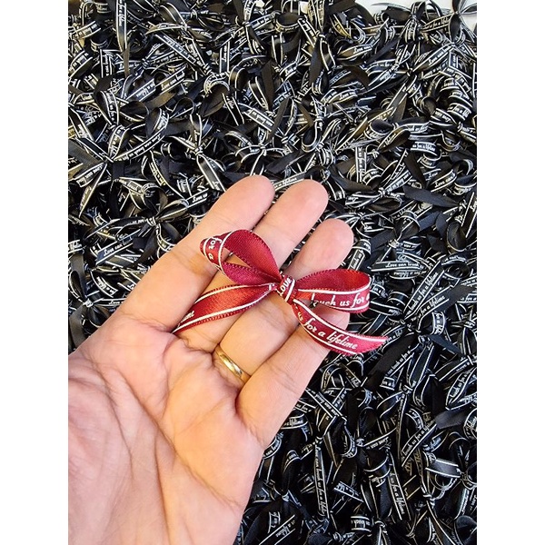 Nơ chữ 1 cm, ruy băng 1 cm chữ