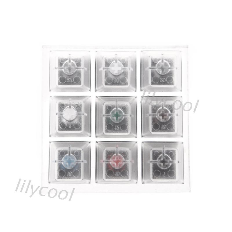 （Lily） Mechanical Keyboard Switches 9 Cherry MX Keyboard Tester Kit Keycaps Testing Tool