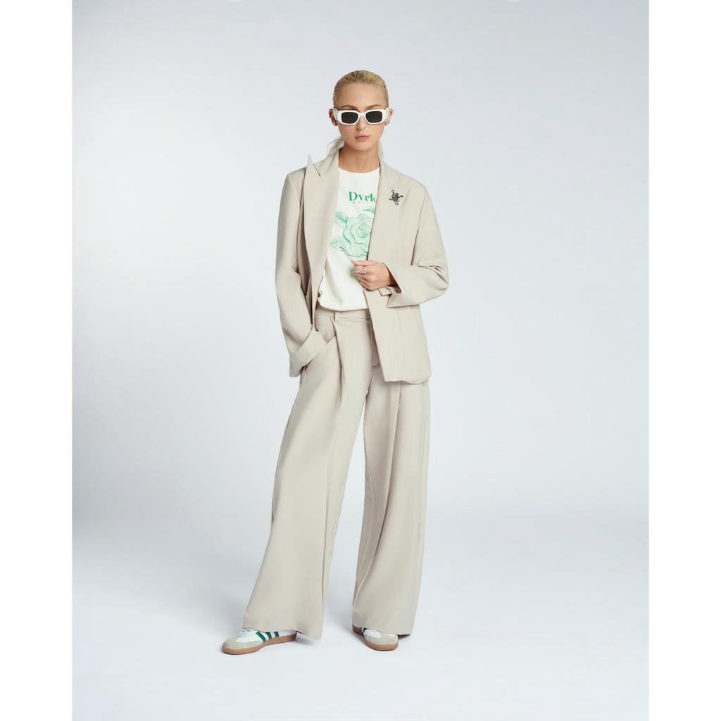 DVRK - Áo Blazer Oversize Kèm Logo Pin Kim Loại PRIVÉ VERY BUSY-DVRK-23SS