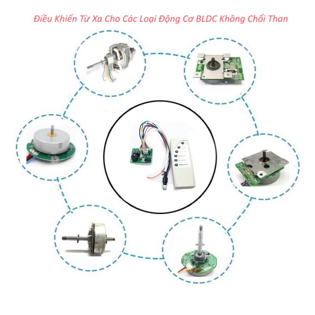 BỘ MẠCH XUNG ĐIỀU KHIỂN TỪ XA CHO ĐỘNG CƠ BRUSHLESS KHÔNG CHỔI THAN CHẾ QUẠT