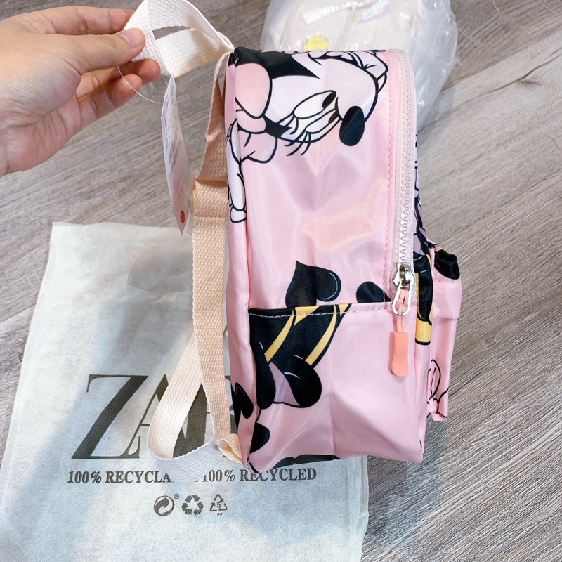 Balo cho bé gái mickey zara hồng siêu hot mẫu mới nhất 2021