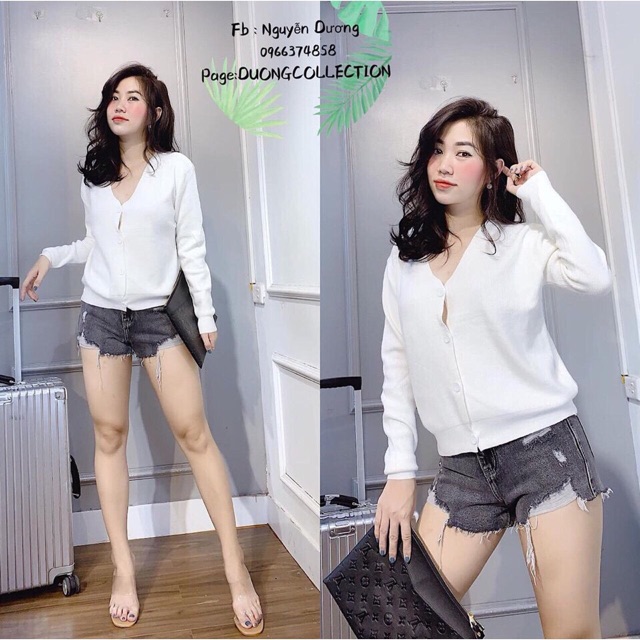 Áo cadigan 4 cúc dáng thường mã 491
