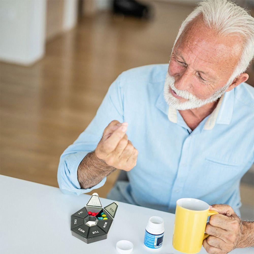 SOMEDAYZL Hộp Đựng Thuốc 7 Ngăn Chống Bụi Tiện Dụng Khi Đi Du Lịch