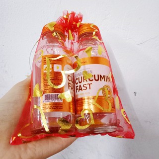 Túi vải voan lưới nhũ trái tim đựng bánh kẹo quà trang trí đám tiệc kích thước 13x18cm