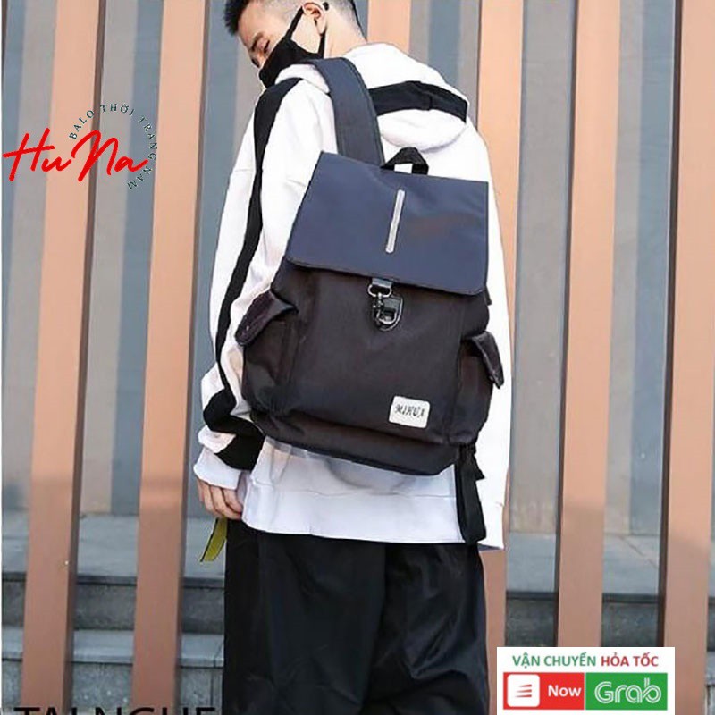 Balo đi học thời trang Huna nam nữ Hàn Quốc,balo nam cao cấp, chống nước