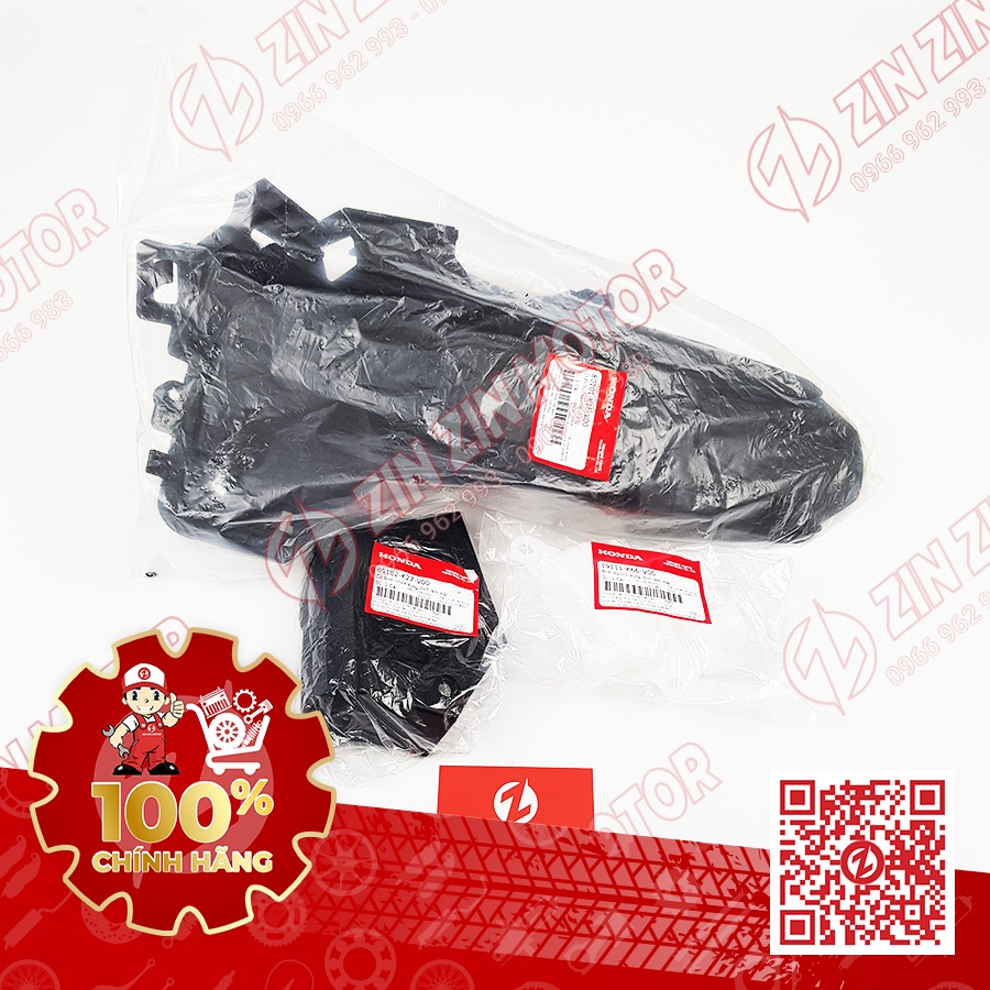 Bộ chắn bùn dè con 3 món AB 2020 gắn Vario, Click chính hãng Honda Việt Nam