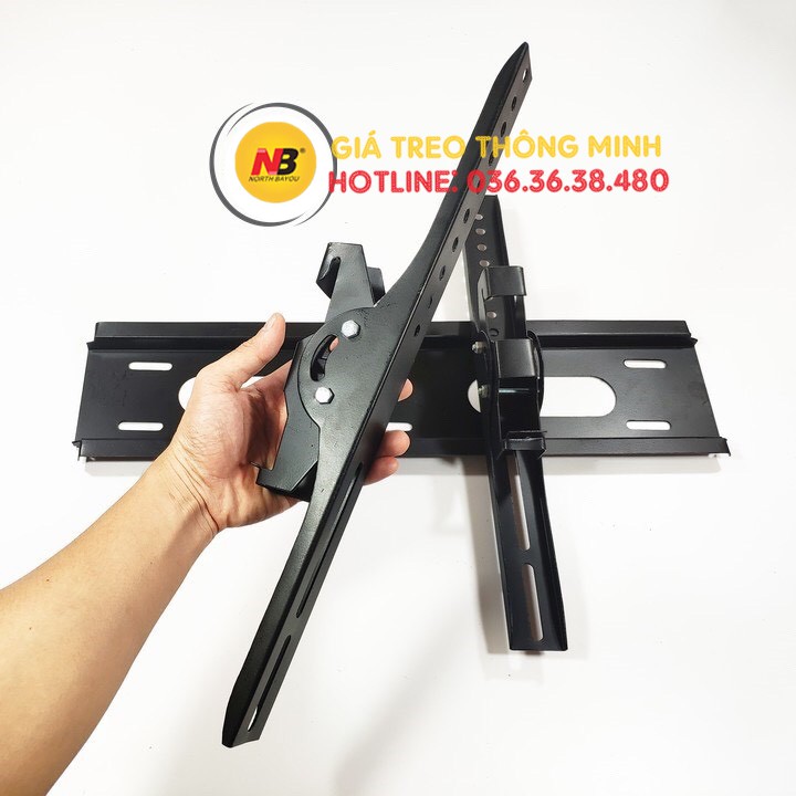 Giá treo Tivi gật gù 43 - 49 - 50 - 55 - 60 - 65 Inch - Điều Chỉnh Góc Nghiêng Lên Tới 20 Độ