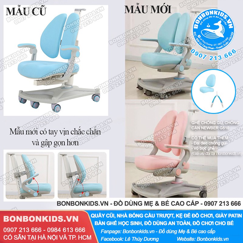 Bộ bàn ghế học sinh chống gù chống cận Newber G570 cao cấp (120cm Gỗ tự nhiên) | BigBuy360 - bigbuy360.vn