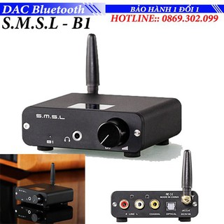 S.m.s.l dac giải mã và khuếch đại âm thanh kỹ thuật số bluetooth b1 bluetooth 4.2, av, coaxial, 3.5mm quang 48 khz