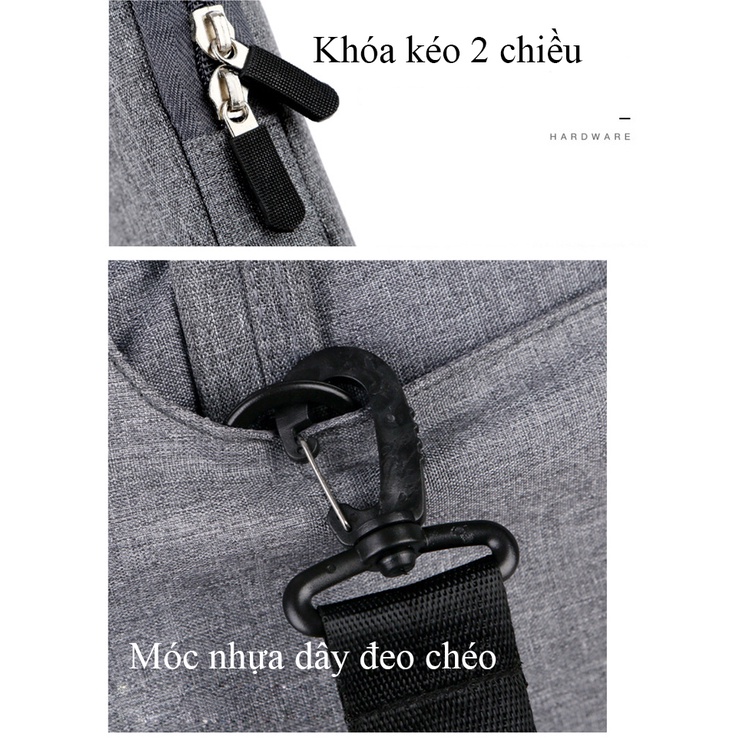 Túi đeo chéo bảo vệ laptop ND04 có quai xách