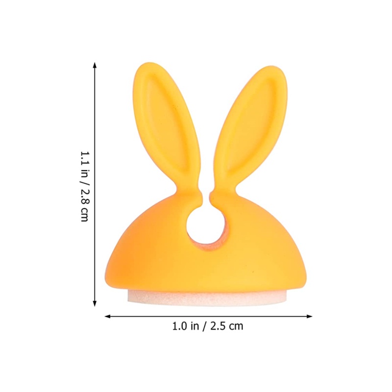 Kẹp Cố Định Dây Cáp Tai Nghe Bằng Silicone Tự Dính Hình Tai Thỏ Linh Hoạt Sắp Xếp Gọn Gàng Đa Ứng Dụng
