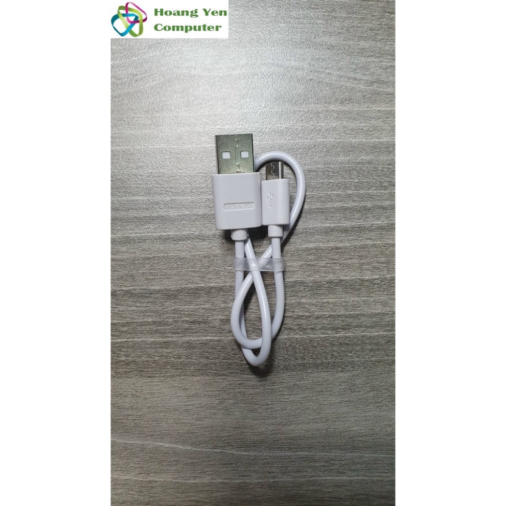 [XẢ KHO] Cáp Sạc MICRO USB Romoss Loại Ngắn (5V-2A) - BH 2 Tháng 1 đổi 1