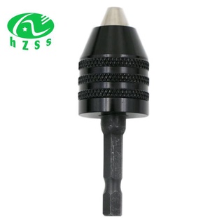 Đầu kẹp mũi khoan 0.3-8mm 1 / 4 inch đen