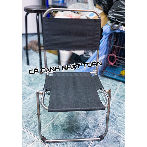 GHẾ INOX XẾP CÂU CÁ, UỐNG NƯỚC 38X35X70CM