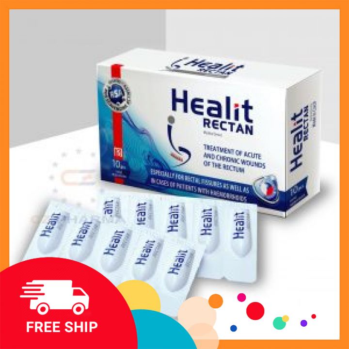 Hàng chính hãng - HEALIT RECTAN - viên đặt hậu môn, trực tràng nhập khẩu châu Âu - Hộp 10 viên