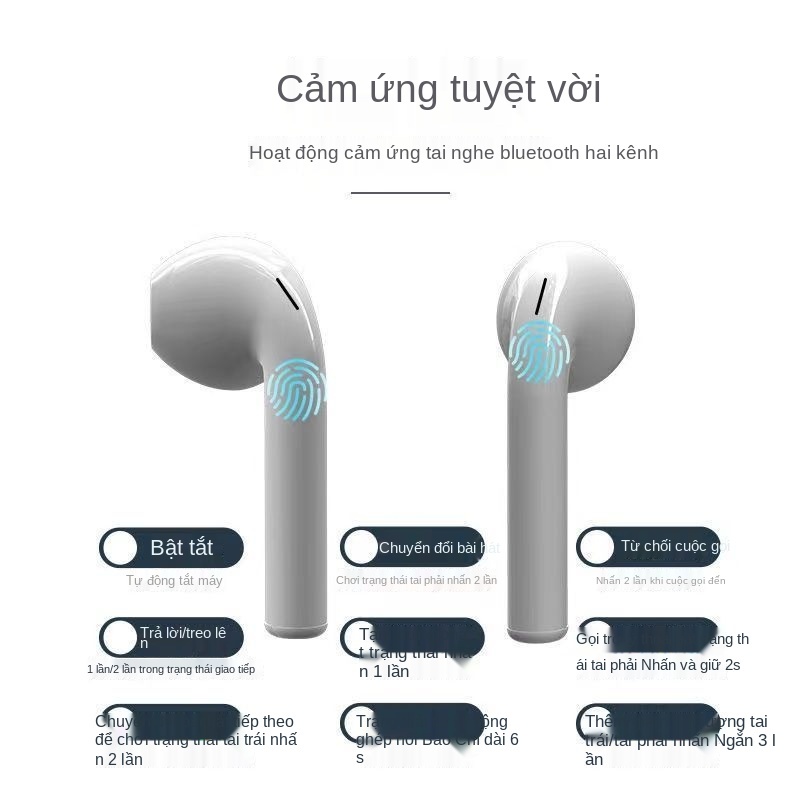 tai nghe bluetooth gaming Aipmads i12➕ Bao cao su hoạt hình  Phim phổ quát hai nam và nữ dễ thương