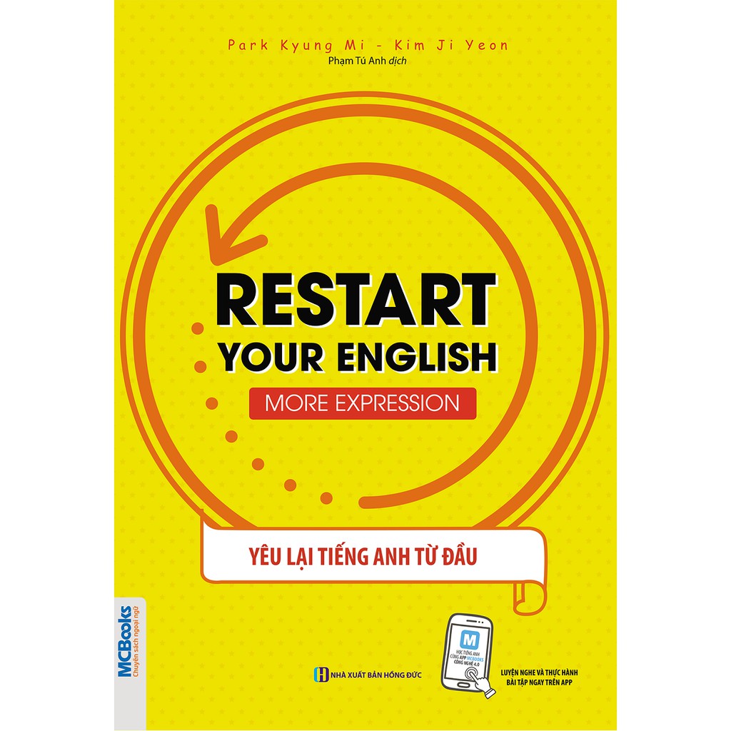 Sách - Restart your English - More Expression - Yêu Lại Tiếng Anh Từ đầu (Bìa Vàng)
