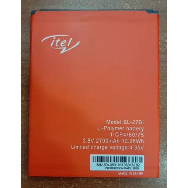 Pin điện thoại ITEL S41 BL-27BI