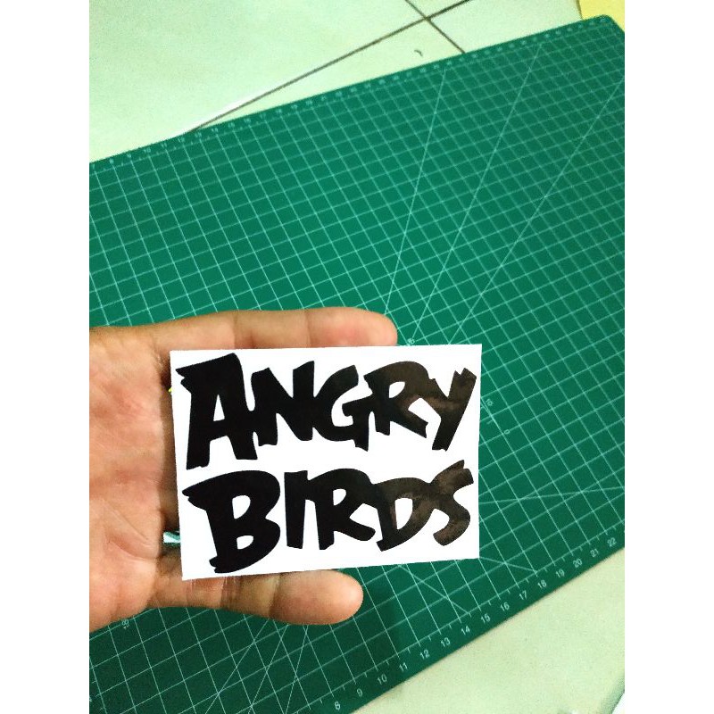 Cutting Sticker Game Angry Birds