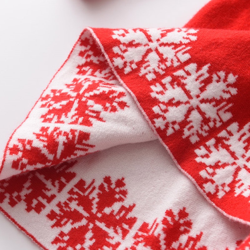 Đầm len BEAR LEADER họa tiết giáng sinh dễ thương thời trang mùa đông cho bé gái 3-7 tuổi