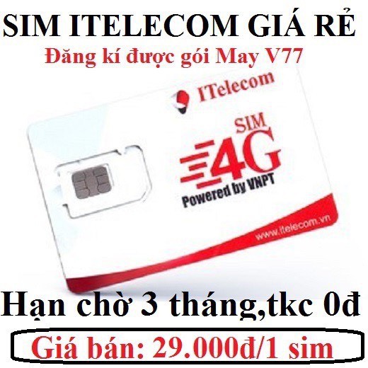 Combo 10 sim I - telecom đông dương tkc 0đ