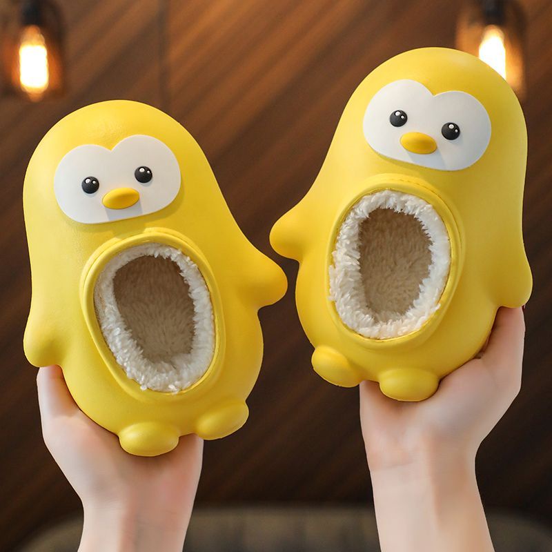 Dép Cotton Đi Trong Nhà Chống Trượt Chống Thấm Nước Kiểu Hoạt Hình Xinh Xắn Cho Bé