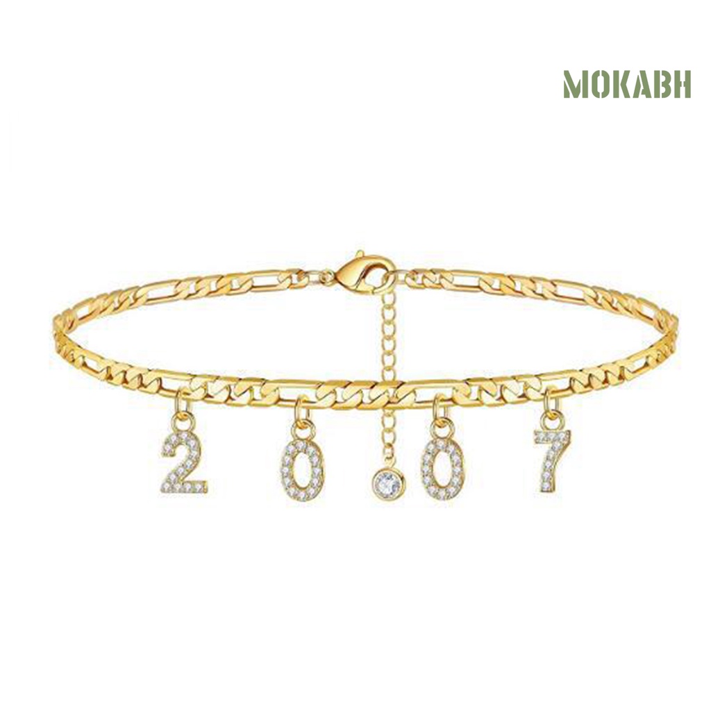 Lắc Chân Mặt Số Năm Mới 2006-2014 Có Thể Điều Chỉnh Kích Cỡ