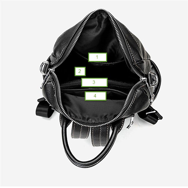 Balo đựng laptop 14inch cho nữ, chất da mềm và chống thấm nước, thời trang công sở, đi học, đi làm BMV0275