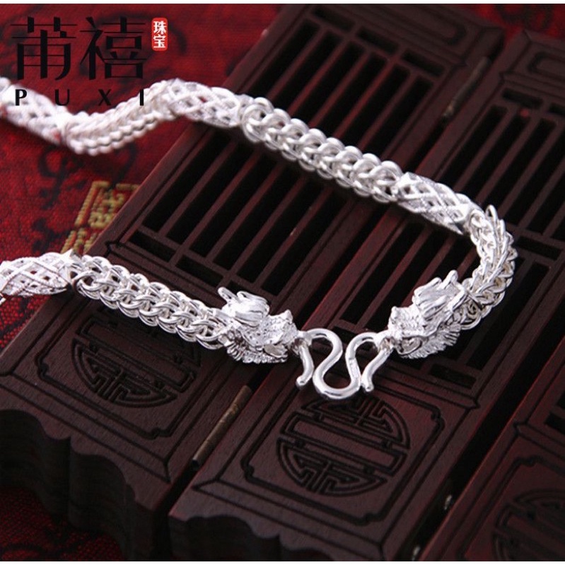 Lắc tay đầu rồng bằng b