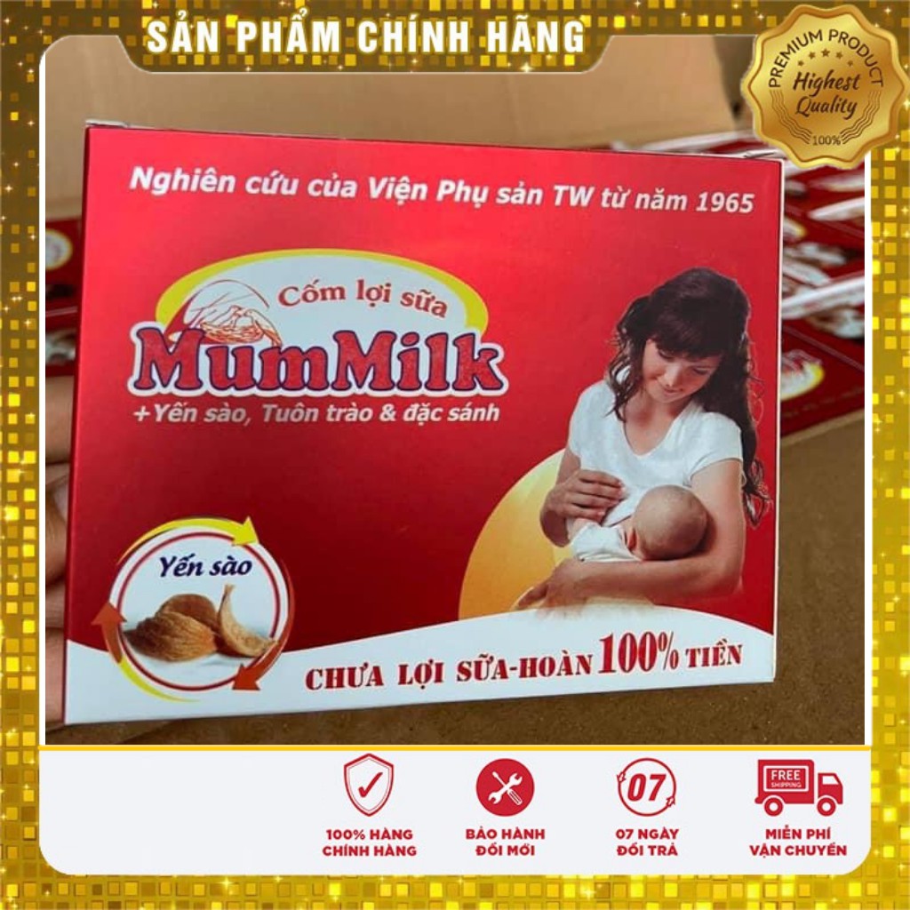 [Viện sản Trung Ương] Cốm lợi sữa MumMilk + Yến sào. Tuôn trào & Đặc sánh-Hộp 20 gói