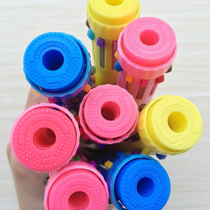 Bút bi 10 màu hoạt hình cho bé,,,