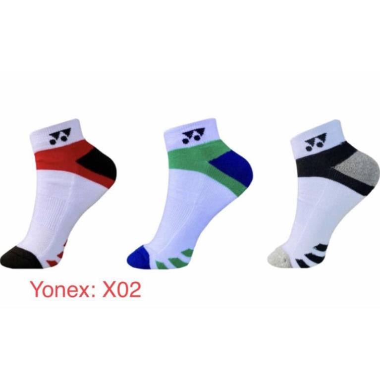 Tất ( vớ ) cầu lông yonex  X02 cổ thấp cống hôi chân,thấm hút mồ hôi ,dày dặn