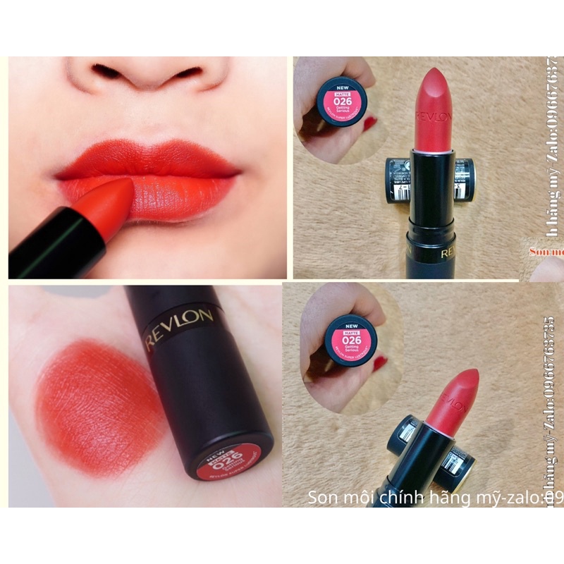 Son thanh lý Revlon Super Lustrous The Lustrous  Mattes Lipstick chính hãng mỹ