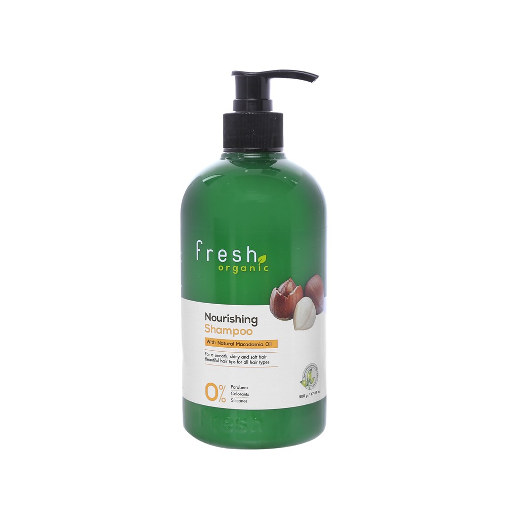 Dầu Gội Dưỡng Tóc từ hạt Macca Fresh Organic Nourishing Shampoo Macadamia Oil 500g