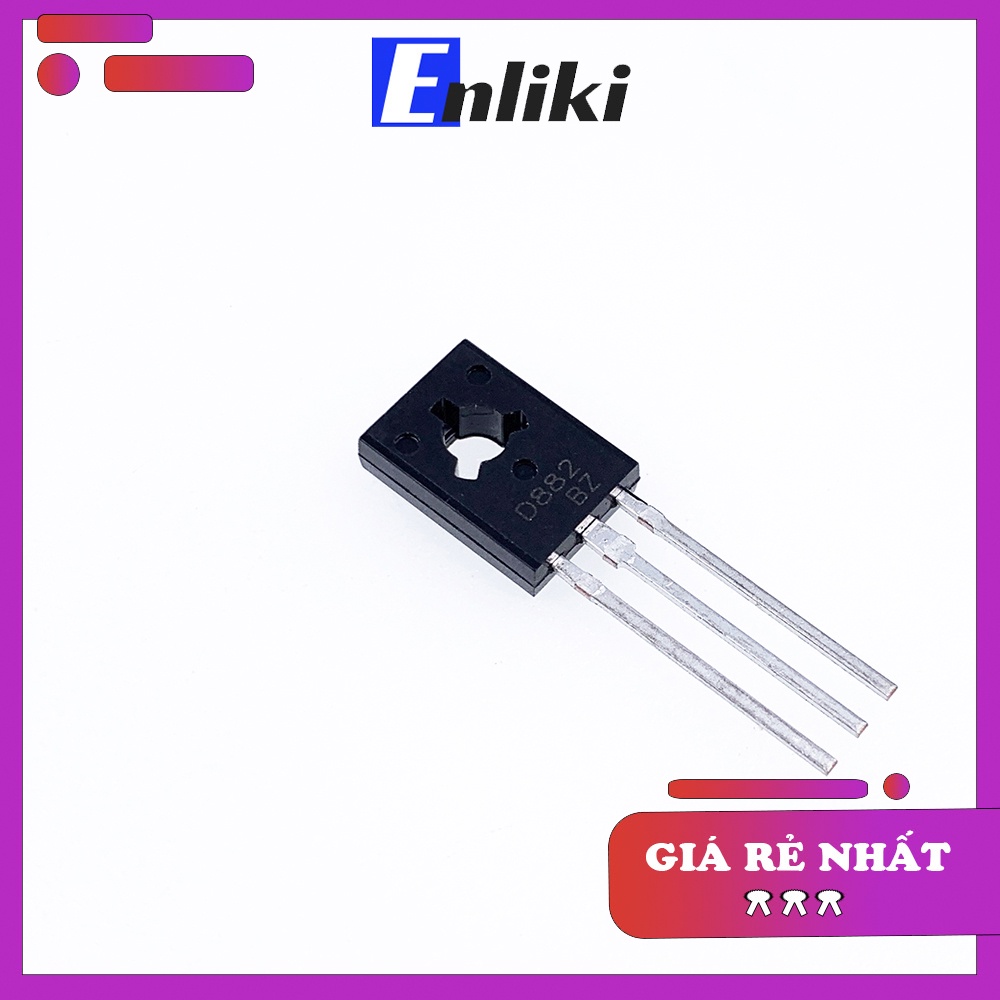 Transistor D882 NPN 3A 30V TO126 Chân Đồng Chính Hãng